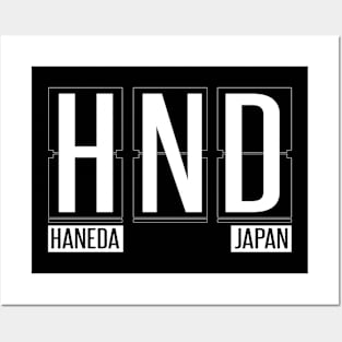 HND - Haneda Japan Souvenir or Gift Shirt Apparel Posters and Art